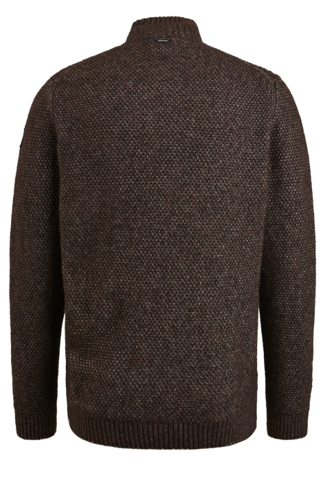 Vanguard half zip collar wool blend